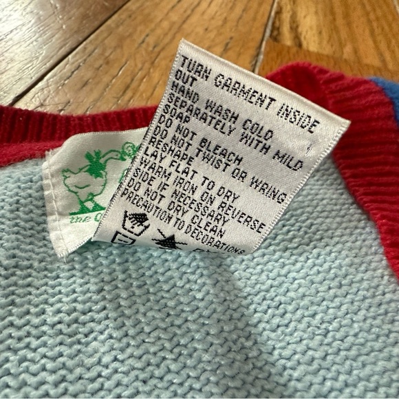 Quacker Factory Christmas Cardigan Sweater Americana Patriotic Angel Flag Size M - Picture 3 of 14